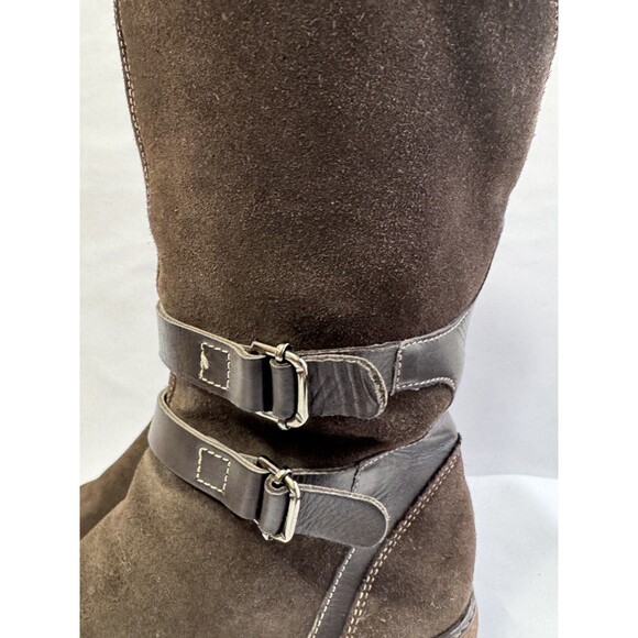 Aquatalia by Marvin K Women Leather Suede Waterproof Boots Brown Size 7 .5 - Picture 8 of 16